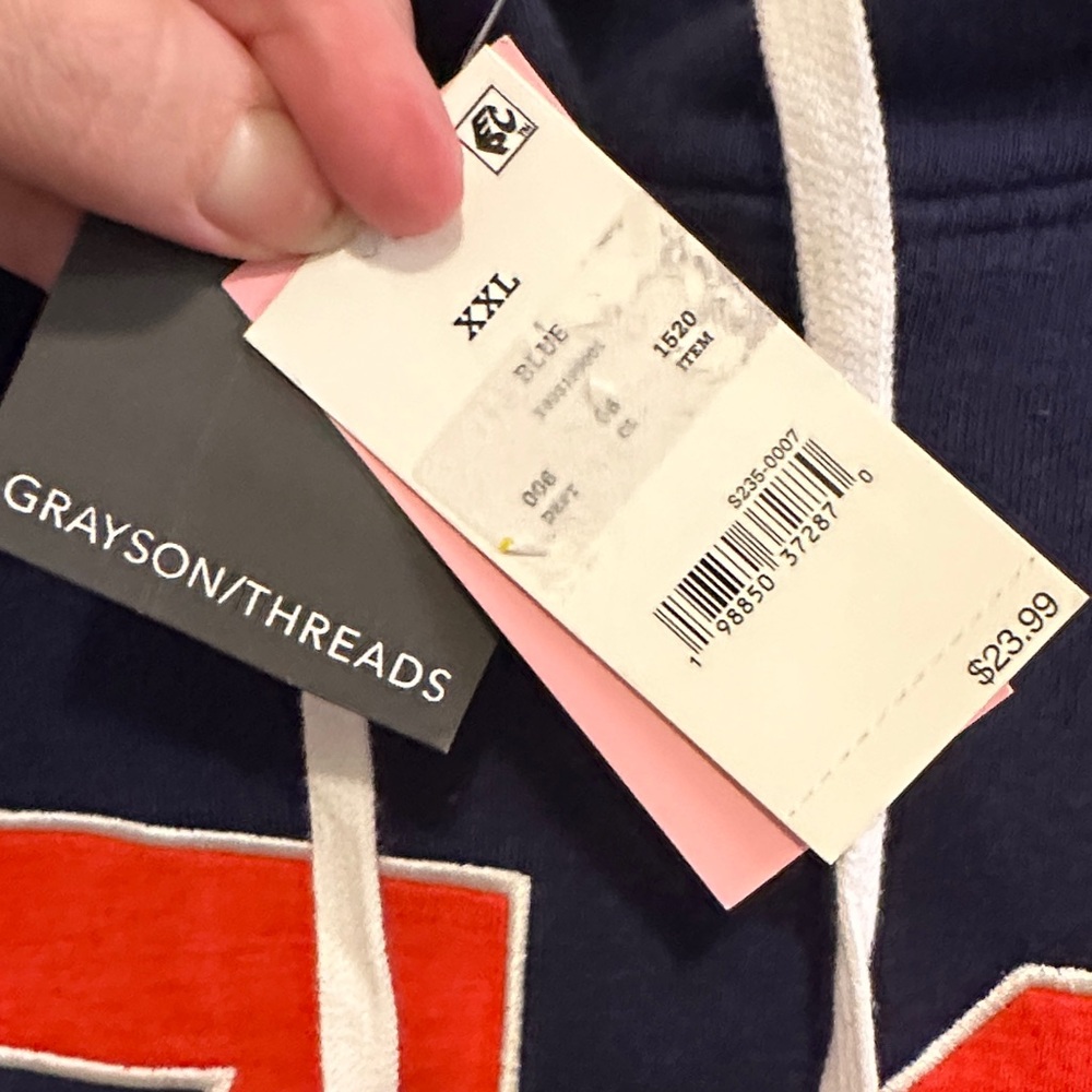 Grayson Threads Navy Sweater with Red Number - Picture 2 of 7